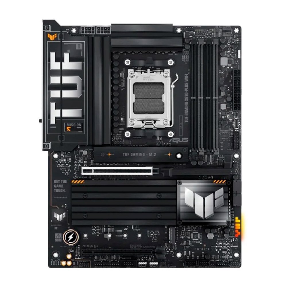 Kit Placa-Mãe ASUS TUF GAMING X870-PLUS WIFI 7 AM5 + Processador AMD Ryzen 7 7800X3D + Memória RAM XPG Lancer, RGB, 32GB (2x16GB)