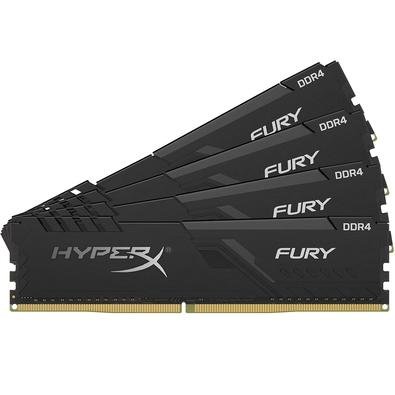 Memória HyperX Fury, 32GB (4x8GB), 2666MHz, DDR4, CL16, Preto -  HX426C16FB3K4/32 | KaBuM!