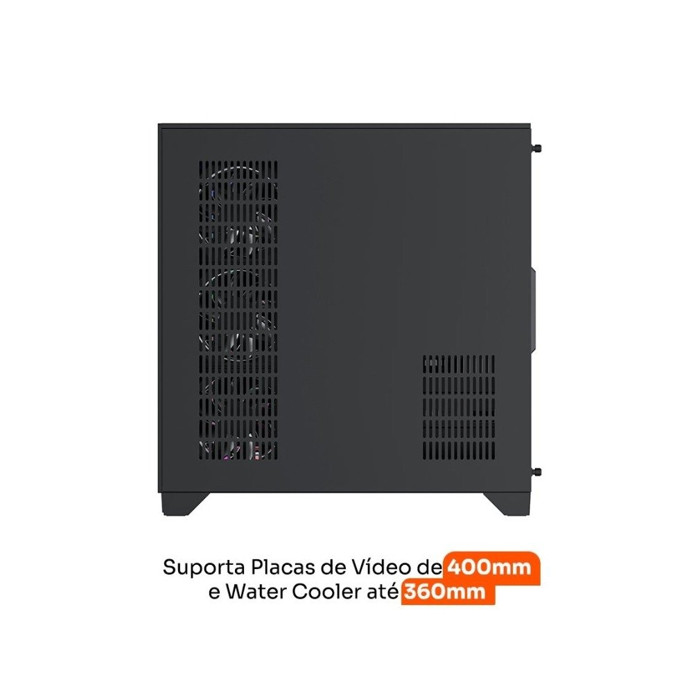 Kit Gabinete Gamer Husky Dome 700, 7 Fans ARGB, Vidro Temperado Frontal/Lateral + Fonte Husky Sledger 950W, 80 Plus Platinum, PFC ativo, Bivolt Kit Gabinete Gamer Husky Dome 700, 7 Fans ARGB, Vidro Temperado Frontal/Lateral + Fonte Husky Sledger 950W, 80 Plus Platinum, PFC ativo, Bivolt