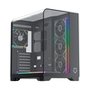 Kit Gabinete Gamer Husky Dome 700, 7 Fans ARGB, Vidro Temperado Frontal/Lateral + Fonte Husky Sledger 950W, 80 Plus Platinum, PFC ativo, Bivolt