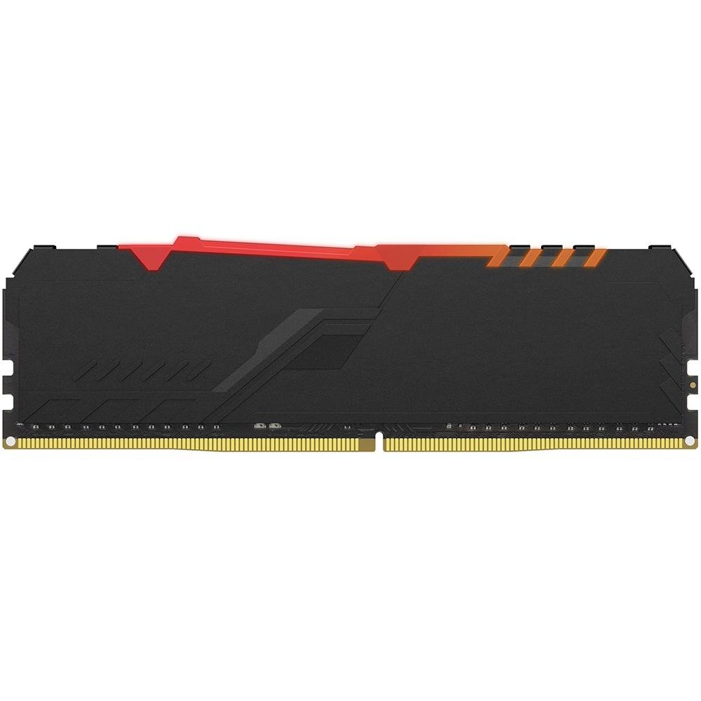 Memória HyperX Fury RGB, 8GB, 2400MHz, DDR4, CL15, Preto - HX424C15FB3A/8 Memória HyperX Fury RGB, 8GB, 2400MHz, DDR4, CL15, Preto - HX424C15FB3A/8