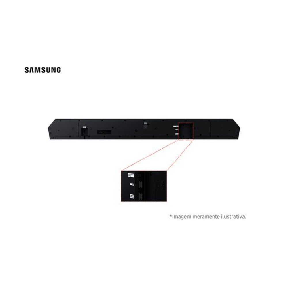 Soundbar Samsung Série Q HW-Q800H, Bluetooth, 360W, com Subwoofer Sem Fio, 5.1.2 Canais, Dolby Atmos, Preto - HWQ800HZD
