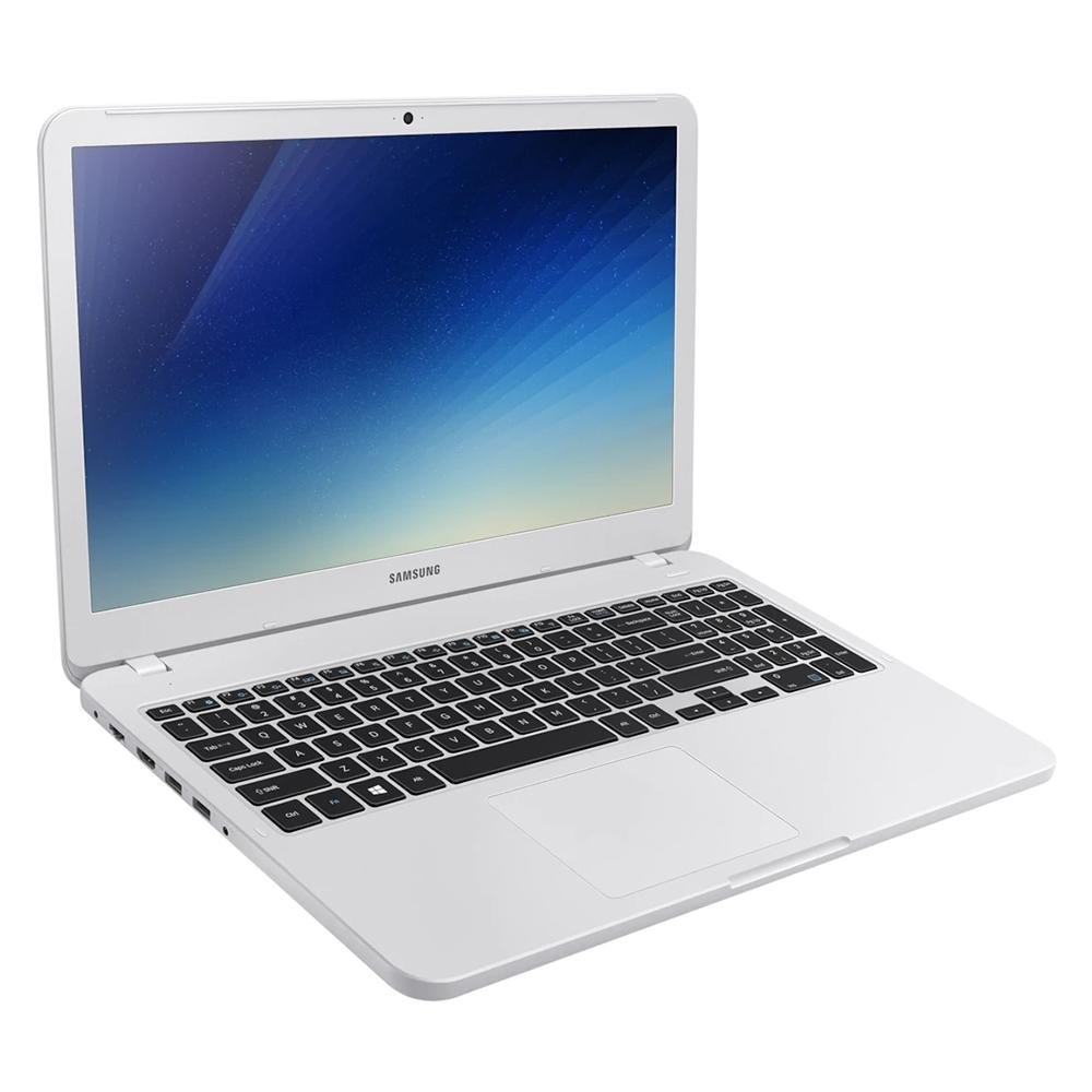 Notebook Samsung Essentials E30, Intel Core i3-7020U, 4GB, HD 1TB, Windows 10 Home, 15.6´, Branco - NP350XAA-KF4BR Notebook Samsung Essentials E30, Intel Core i3-7020U, 4GB, HD 1TB, Windows 10 Home, 15.6´, Branco - NP350XAA-KF4BR