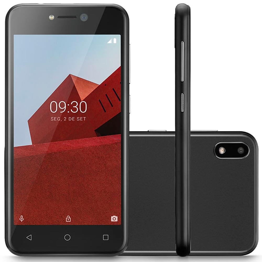 Smartphone Multilaser E, 16GB, 5MP, Tela 5´, Preto + Capa Protetora e Película - P9101 Smartphone Multilaser E, 16GB, 5MP, Tela 5´, Preto + Capa Protetora e Película - P9101