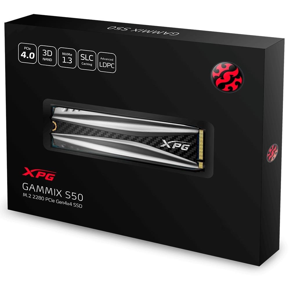 SSD 1 TB XPG Gammix S50, M.2, PCIe, Leitura: 5000MB/s e Gravação