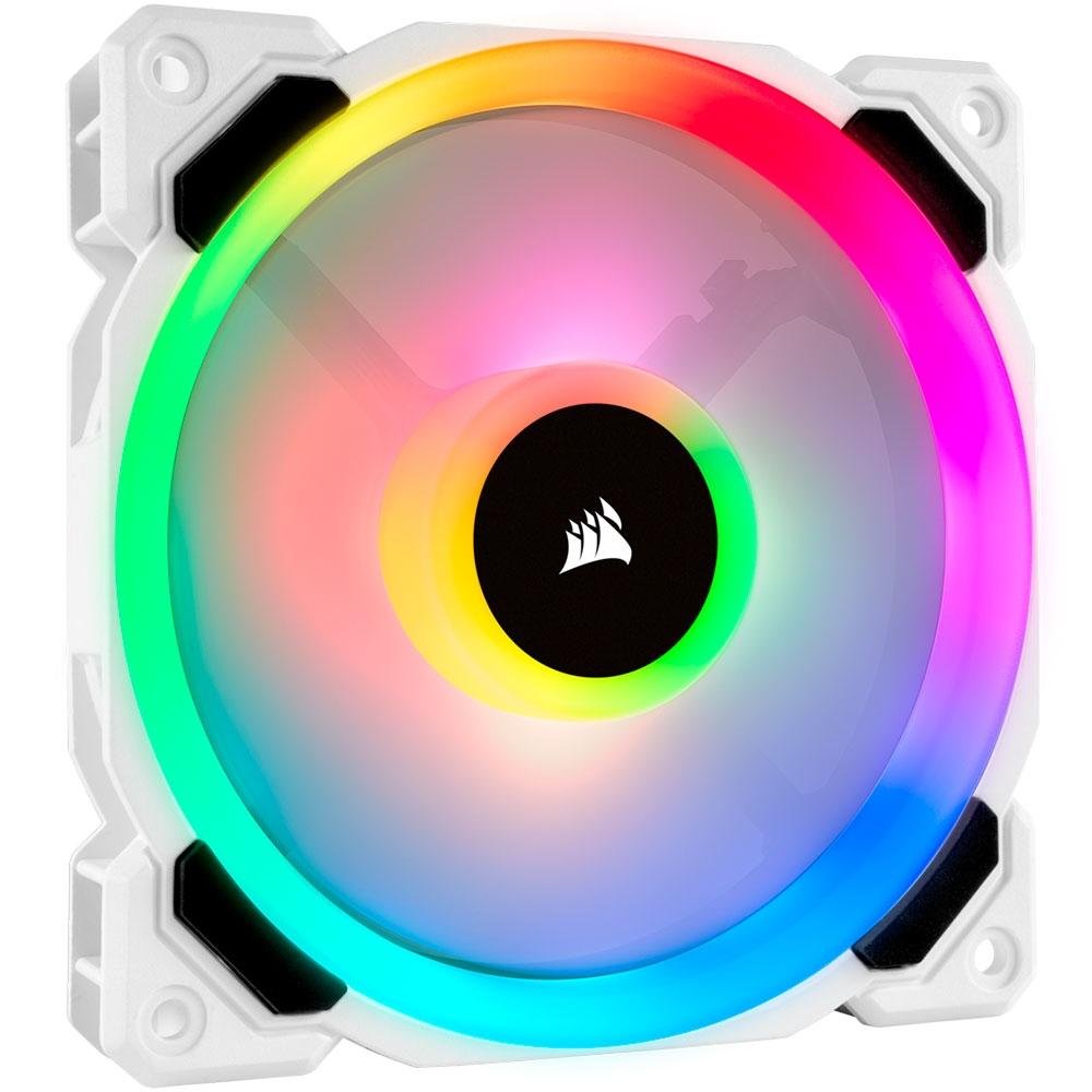 Cooler Fan Corsair LL120, 3 Unidades, 120mm, RGB, Branco - CO