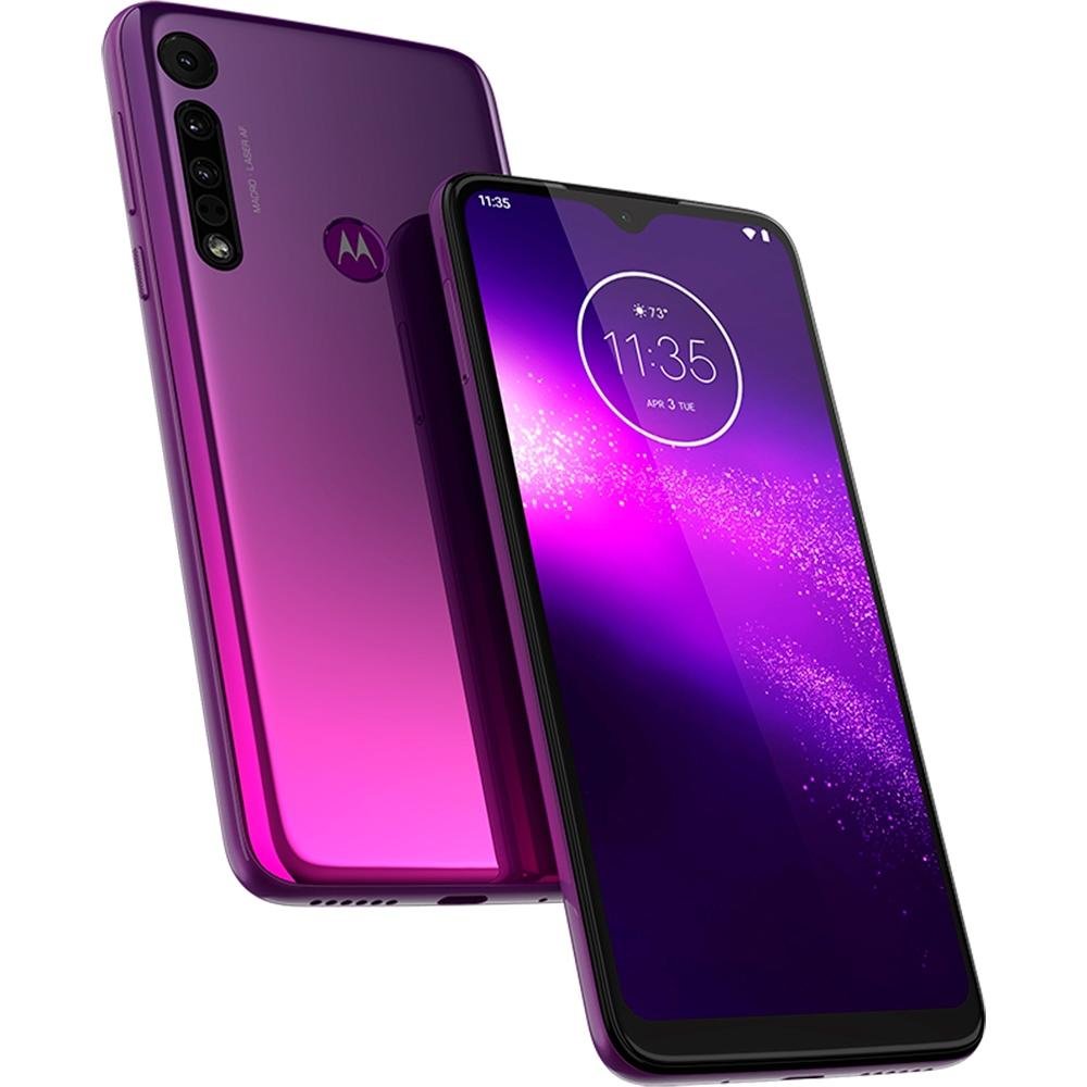 Smartphone Motorola Moto One Macro, 64GB, 13MP, Tela 6.2´, Ultra Violet + Capa Protetora - PAGT0007BR Smartphone Motorola Moto One Macro, 64GB, 13MP, Tela 6.2´, Ultra Violet + Capa Protetora - PAGT0007BR