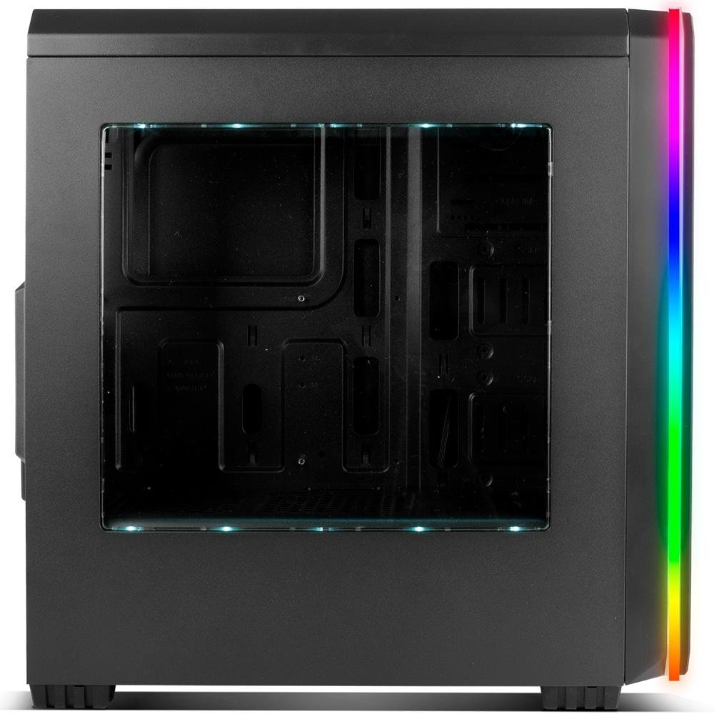 Gabinete Gamer Nox Hummer MC Pro, Mid Tower, ARGB, com FAN, Lateral em Acrílico - NXHUMMERMCPROB Gabinete Gamer Nox Hummer MC Pro, Mid Tower, ARGB, com FAN, Lateral em Acrílico - NXHUMMERMCPROB