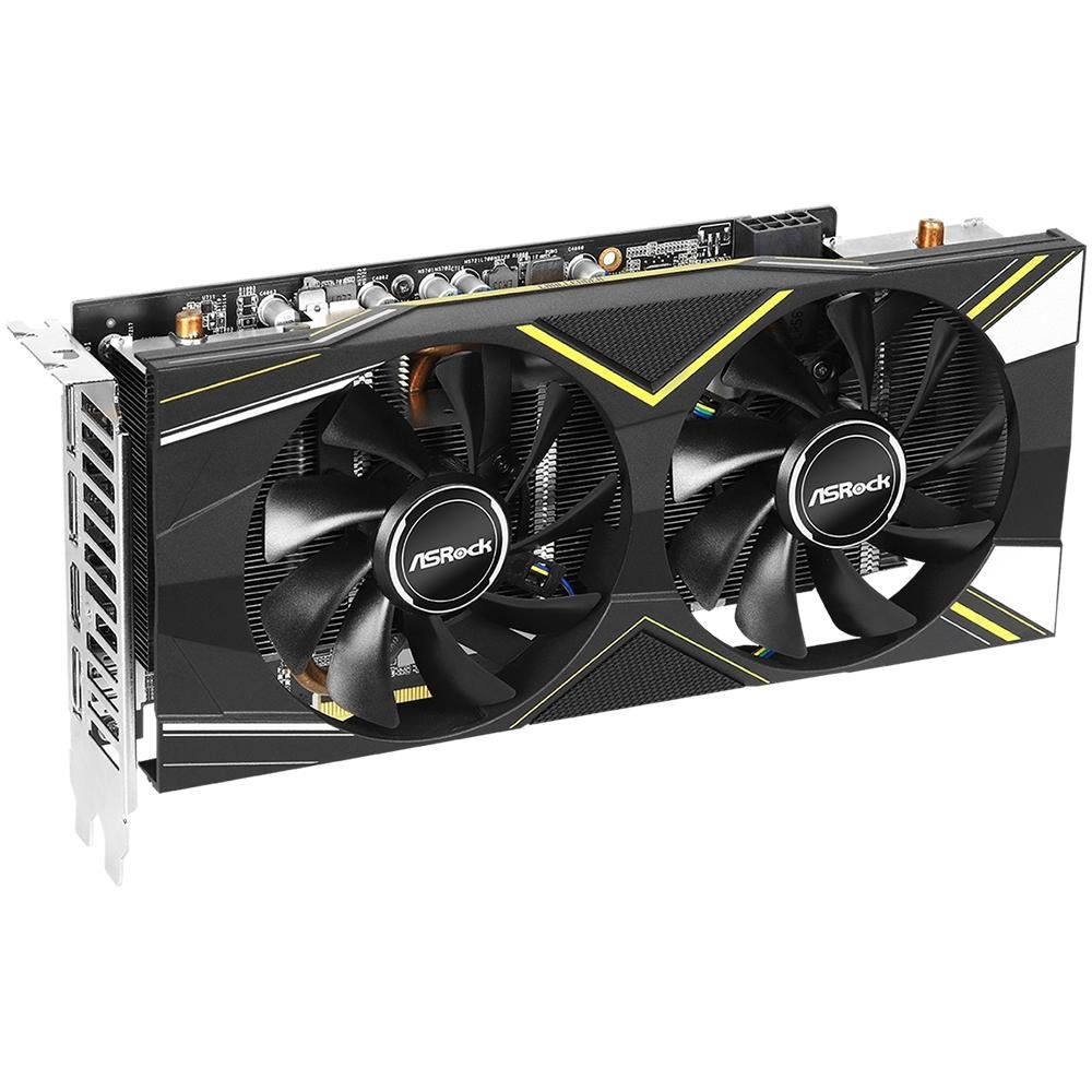 グラフィックボード・グラボ・ビデオカード ASRock RX5600XT 6GB Placa de Vídeo RX 5600 XT Challenger D OC ASRock AMD Radeon, 6GB