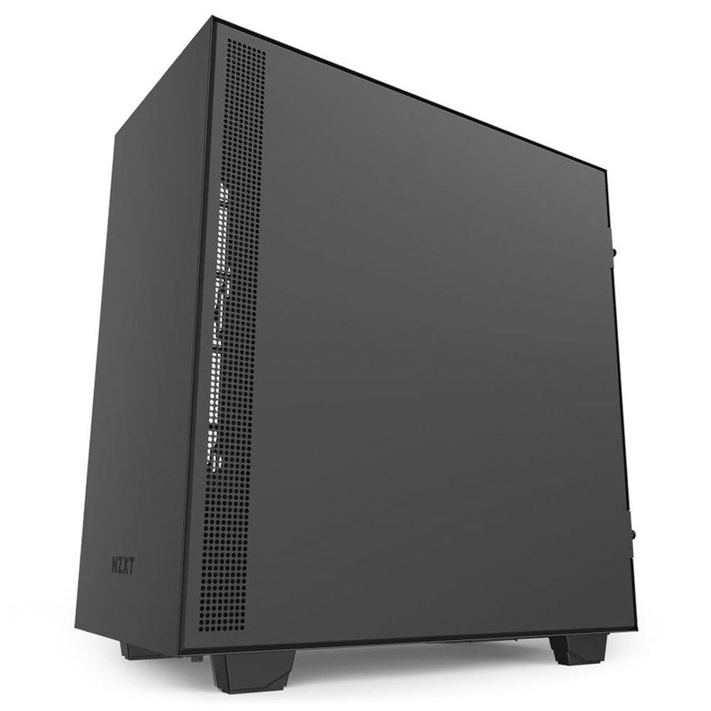 Gabinete Gamer NZXT H510, Mid Tower, com FAN, Lateral em Vidro - CA-H510B-B1 Gabinete Gamer NZXT H510, Mid Tower, com FAN, Lateral em Vidro - CA-H510B-B1