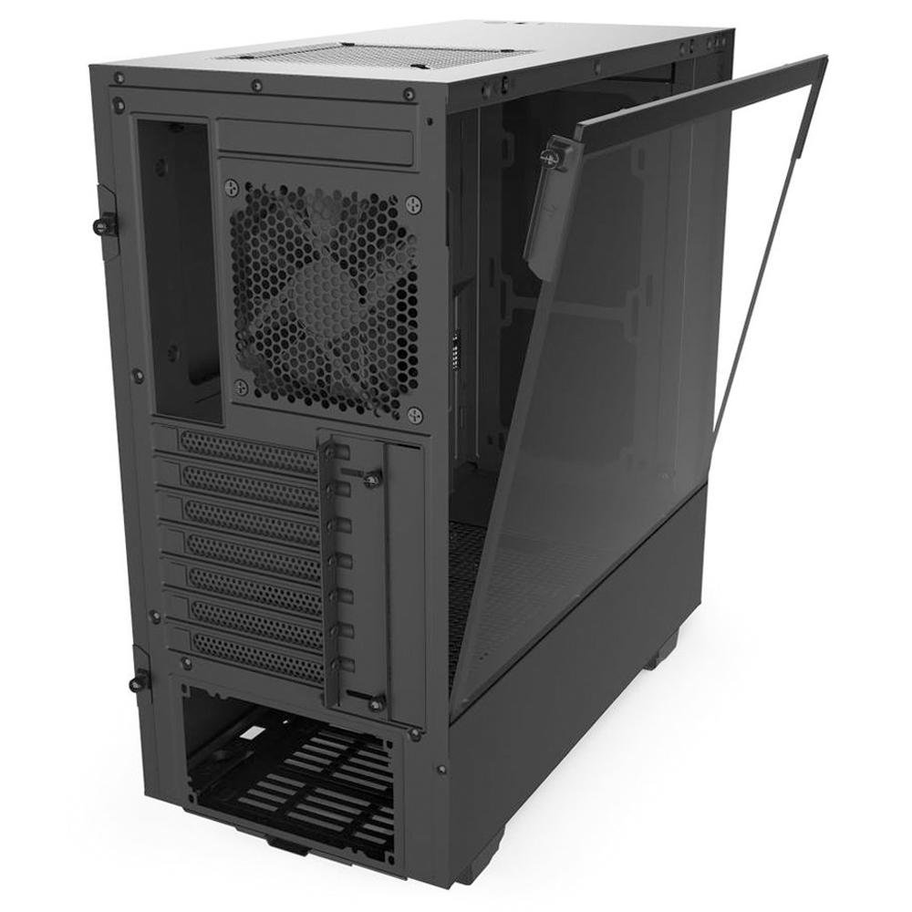 Gabinete Gamer NZXT H510, Mid Tower, com FAN, Lateral em Vidro - CA-H510B-B1 Gabinete Gamer NZXT H510, Mid Tower, com FAN, Lateral em Vidro - CA-H510B-B1