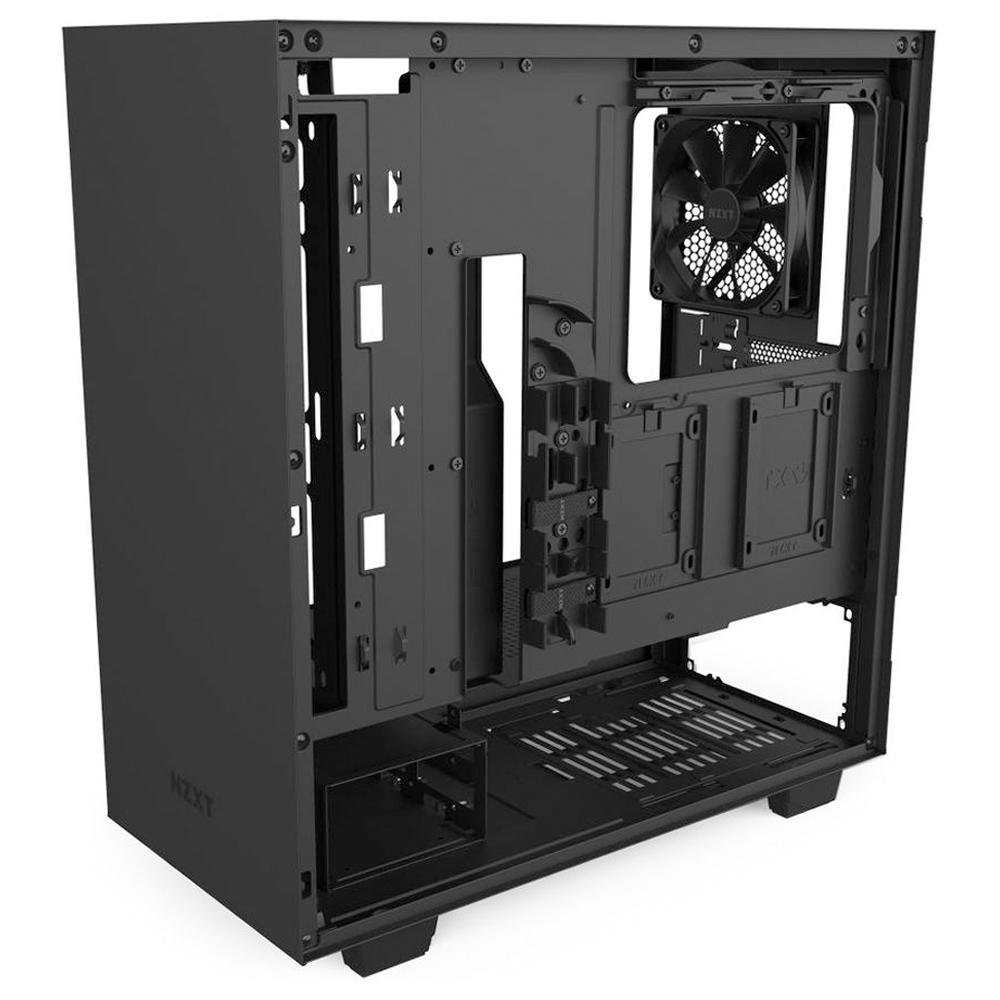 Gabinete Gamer NZXT H510, Mid Tower, com FAN, Lateral em Vidro - CA-H510B-B1 Gabinete Gamer NZXT H510, Mid Tower, com FAN, Lateral em Vidro - CA-H510B-B1