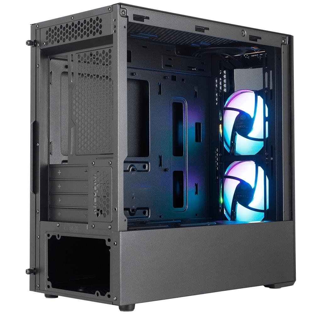 Gabinete Gamer Cooler Master MasterBox MB311L ARGB, Mini Tower, ARGB, com FAN, Lateral em Vidro - MCB-B311L-KGNN-S02