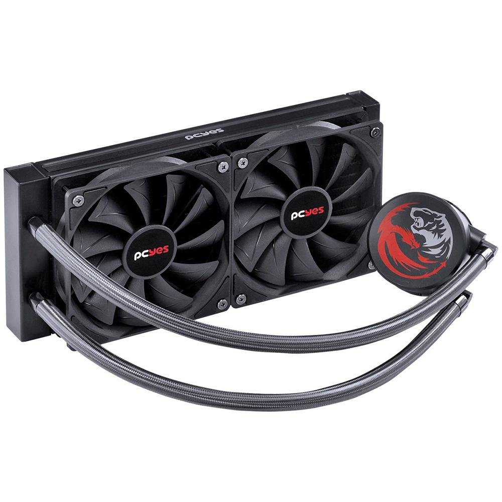 Water Cooler Pcyes Sangue Frio 2, 240mm, Preto - PSF2240H40PTSL Water Cooler Pcyes Sangue Frio 2, 240mm, Preto - PSF2240H40PTSL