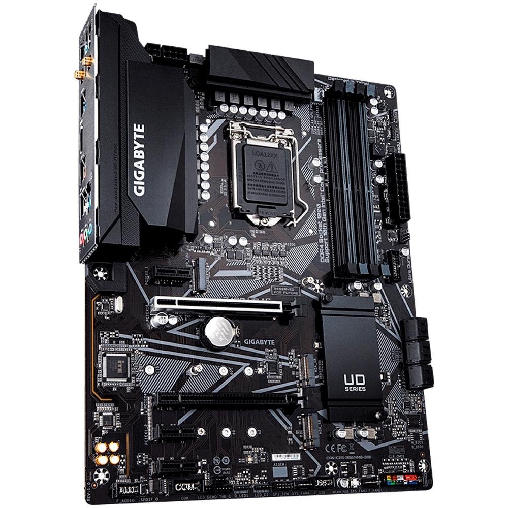 Placa-Mãe Gigabyte Z490 UD AC, Intel LGA 1200, ATX, DDR4, Preto - Z490 UD AC Placa-Mãe Gigabyte Z490 UD AC, Intel LGA 1200, ATX, DDR4, Preto - Z490 UD AC