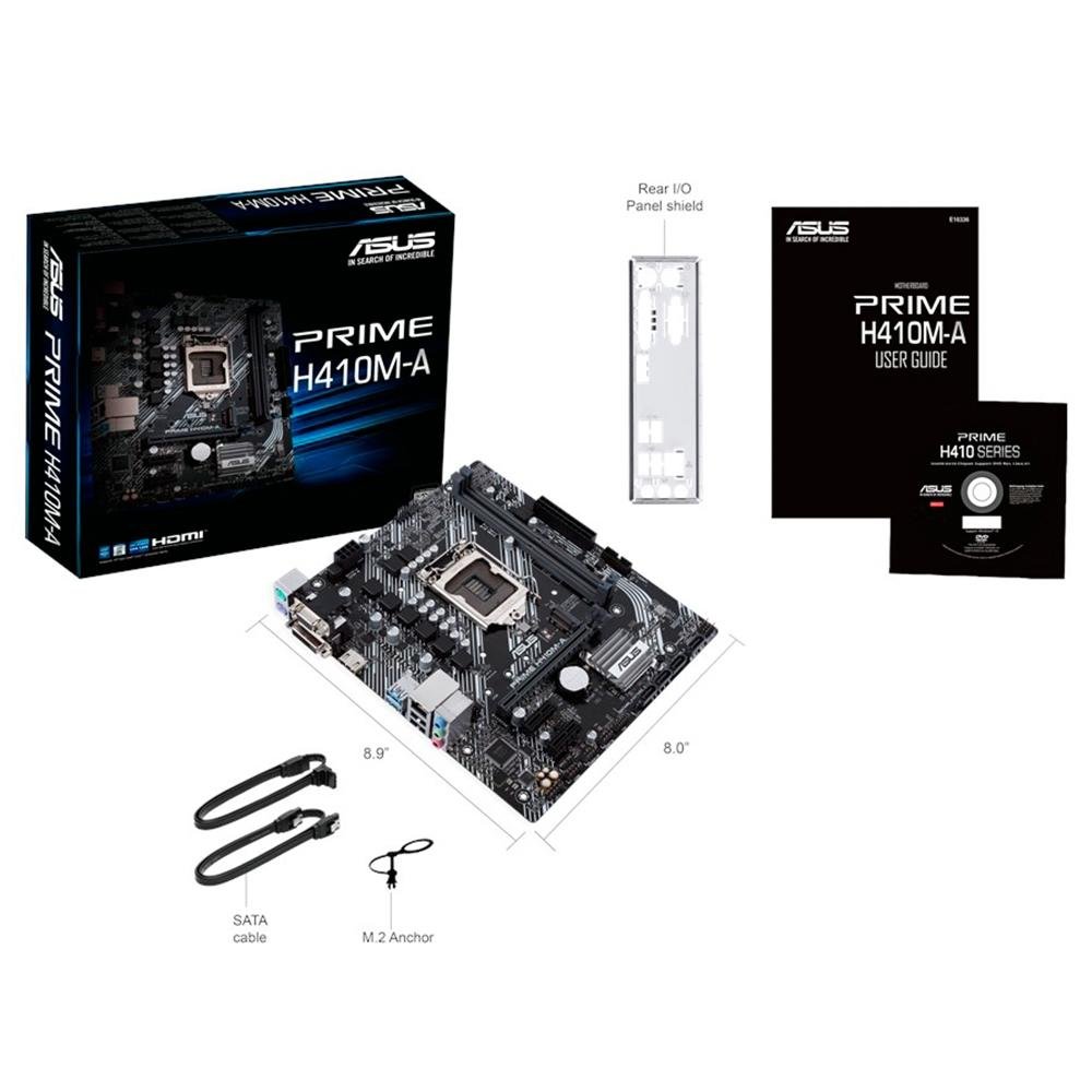Placa Mãe Asus Prime H410M-A, Intel LGA 1200, mATX, DDR4 | KaBuM!