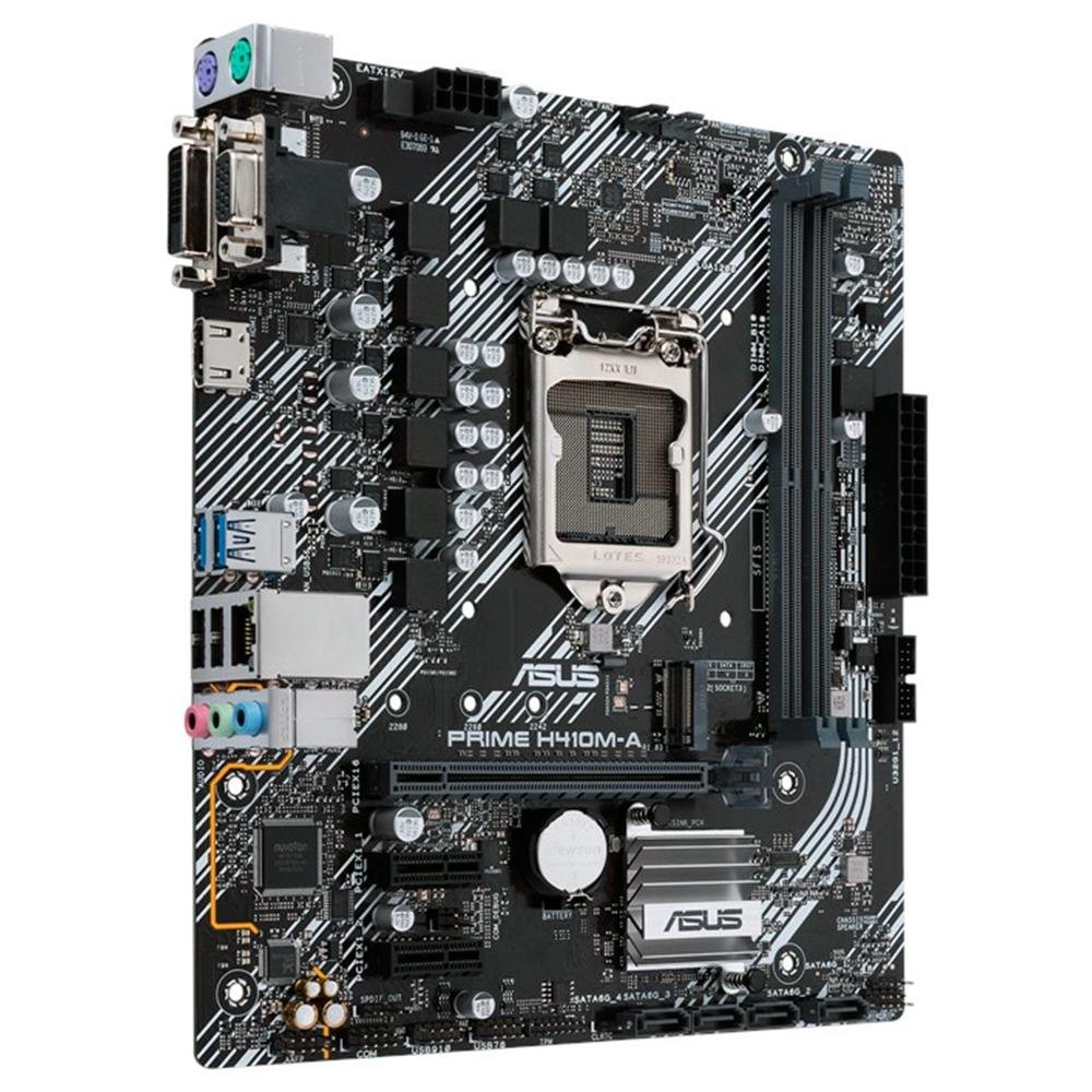 THIRDWAVE PRIME 　H410M-A Core i5 10400 Placa Mãe Asus Prime H410M-A, Intel LGA 1200, mATX, DDR4 | KaBuM!