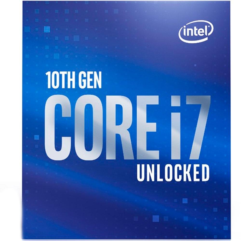 Processador Intel Core i7-10700K, 3.8GHz (5.1GHz Max Turbo), Cache 16MB, LGA 1200 - BX8070110700K Processador Intel Core i7-10700K, 3.8GHz (5.1GHz Max Turbo), Cache 16MB, LGA 1200 - BX8070110700K