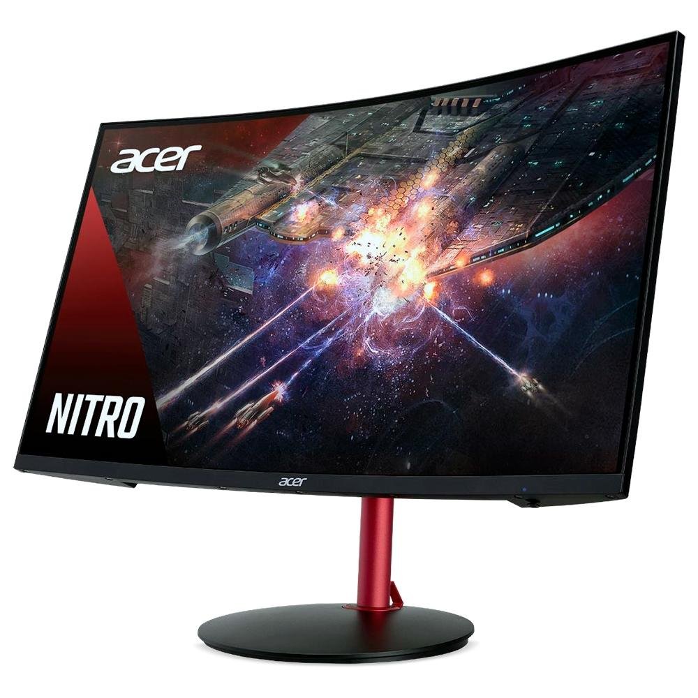 Monitor Gamer Acer Nitro 31.5' LED, Curvo, 165 Hz, Full HD, 1ms, FreeSync, HDR 400, sRGB, HDMI/DisplayPort, VESA, Som Integrado - XZ322Q P Monitor Gamer Acer Nitro 31.5' LED, Curvo, 165 Hz, Full HD, 1ms, FreeSync, HDR 400, sRGB, HDMI/DisplayPort, VESA, Som Integrado - XZ322Q P