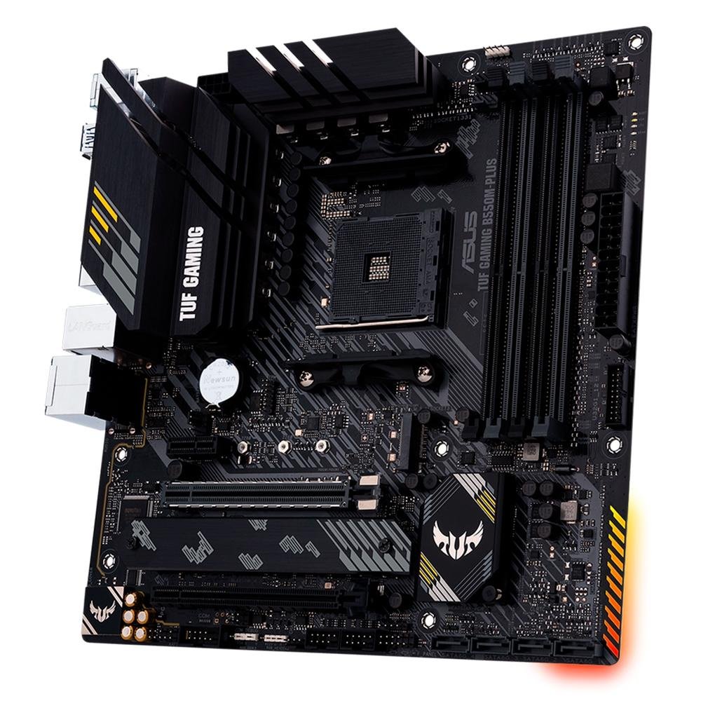 CPU ASUS TUF GAMING B550-PLUS Ryzen 5 5600x Placa Mae Asus TUF Gaming B550-PLUS WIFI II, DDR4, Socket AM4, ATX