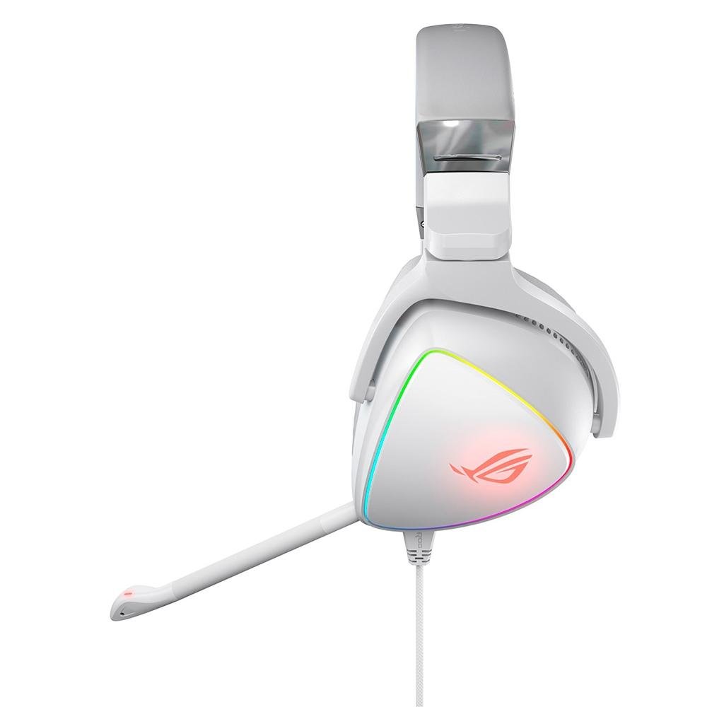 Headset Gamer Asus ROG Delta White Edition, RGB, Drivers 50mm