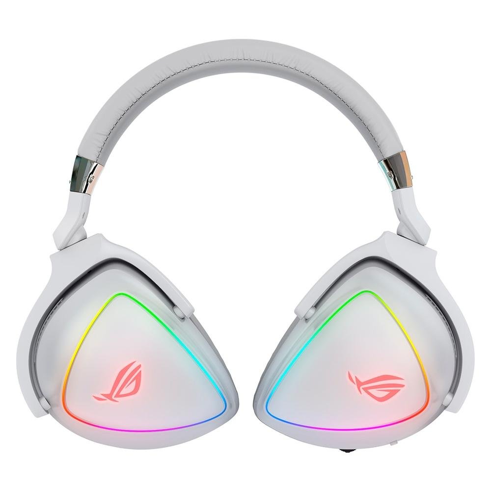 Headset Gamer Asus ROG Delta White Edition, RGB, Drivers 50mm
