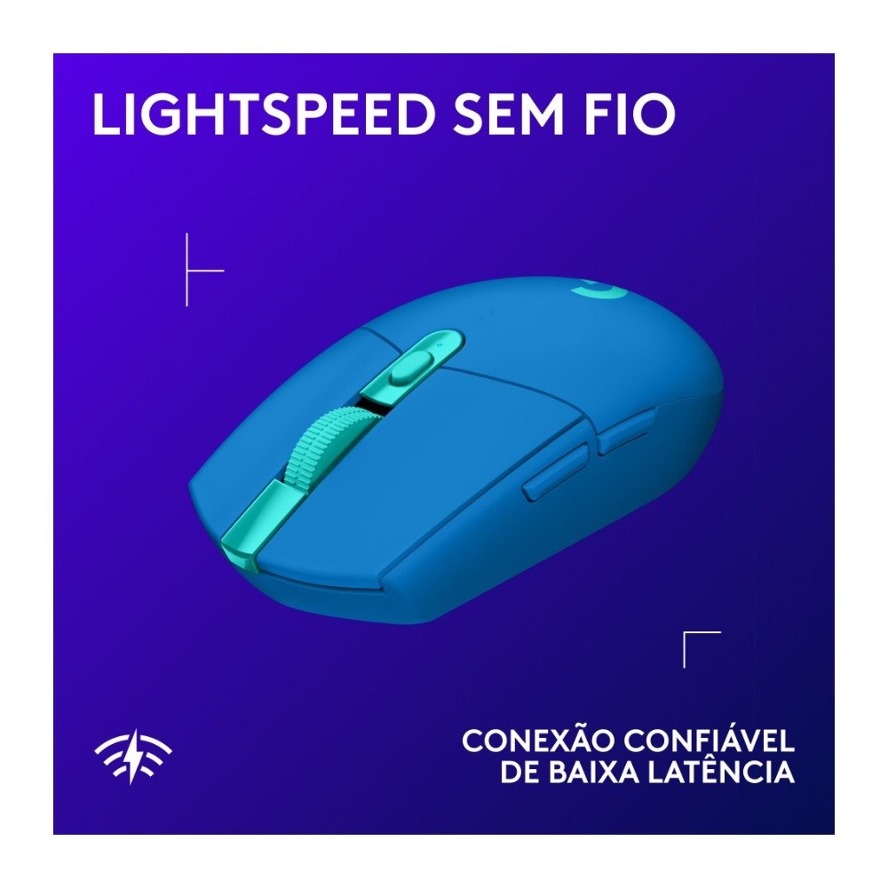 Mouse Gamer Sem Fio Logitech G305 LIGHTSPEED com 6 Botões Programáveis e Até 12.000 DPI, Azul - 910-006013 Mouse Gamer Sem Fio Logitech G305 LIGHTSPEED com 6 Botões Programáveis e Até 12.000 DPI, Azul - 910-006013