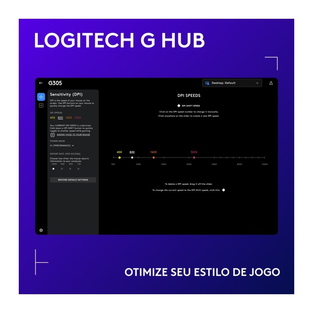 Mouse Gamer Sem Fio Logitech G305 LIGHTSPEED com 6 Botões Programáveis e Até 12.000 DPI, Azul - 910-006013 Mouse Gamer Sem Fio Logitech G305 LIGHTSPEED com 6 Botões Programáveis e Até 12.000 DPI, Azul - 910-006013