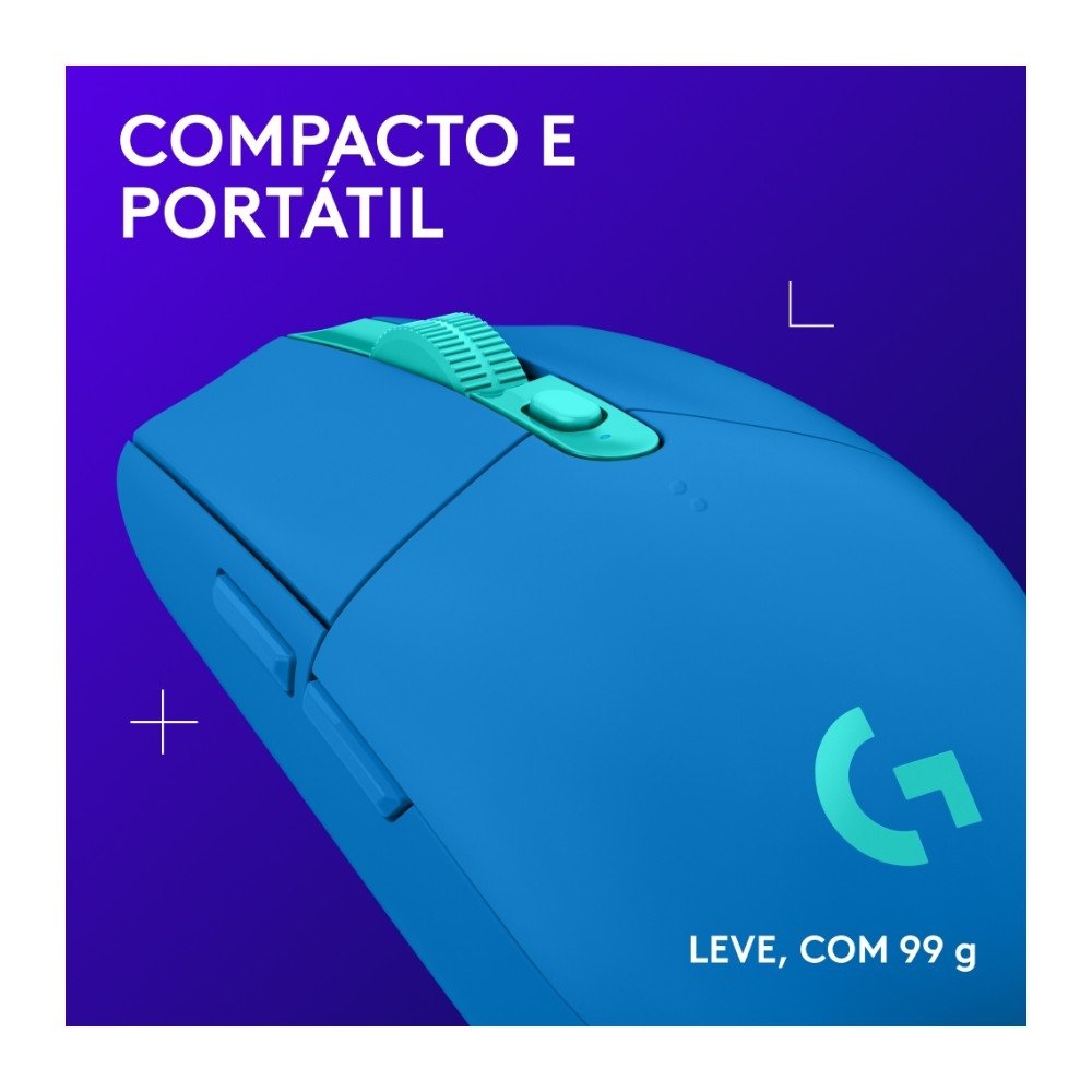 Mouse Gamer Sem Fio Logitech G305 LIGHTSPEED com 6 Botões Programáveis e Até 12.000 DPI, Azul - 910-006013 Mouse Gamer Sem Fio Logitech G305 LIGHTSPEED com 6 Botões Programáveis e Até 12.000 DPI, Azul - 910-006013