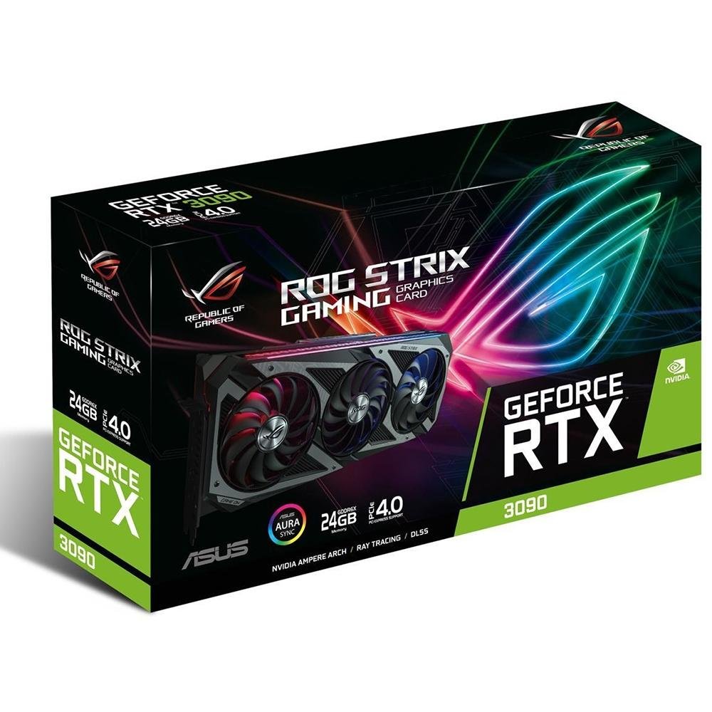 RTX3090 OC【ROG STRIX RTX3090 O24GGAMING】 Placa de Vídeo Asus NVIDIA RTX 3090 24GB | KaBuM!