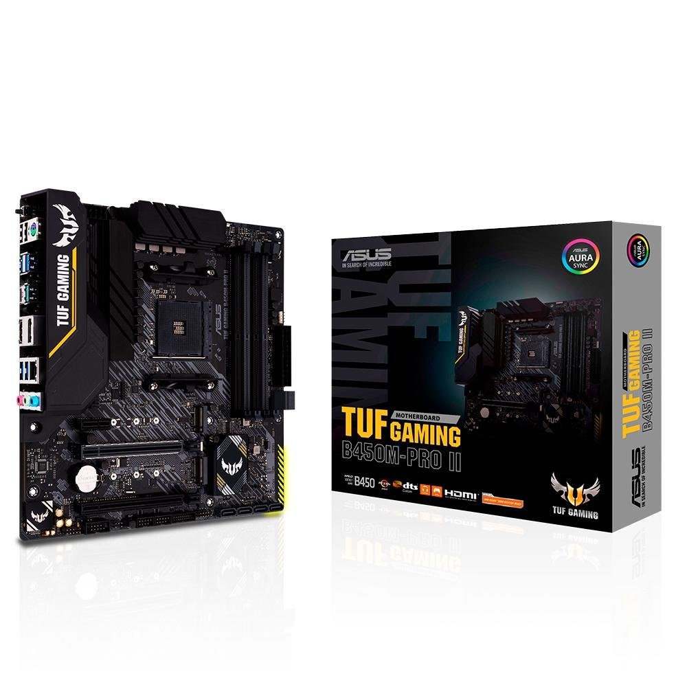 TUF B450M-PRO GAMING、Ryzen 5 3600、メモリ32G Placa Mãe Asus TUF B450M-Pro II AM4, mATX | KaBuM!