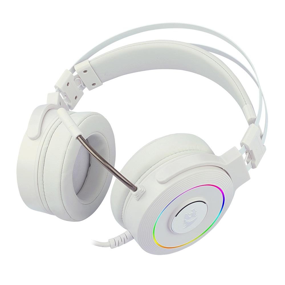 Headset Gamer Redragon Lamia 2, RGB, Som Surround 7.1, Drivers 40mm, USB, Com Suporte, Branco - H320W-RGB Headset Gamer Redragon Lamia 2, RGB, Som Surround 7.1, Drivers 40mm, USB, Com Suporte, Branco - H320W-RGB