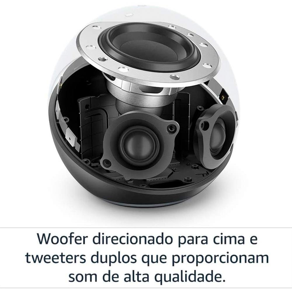 Echo 4ª Geração, Amazon, Preto e Alexa | KaBuM!