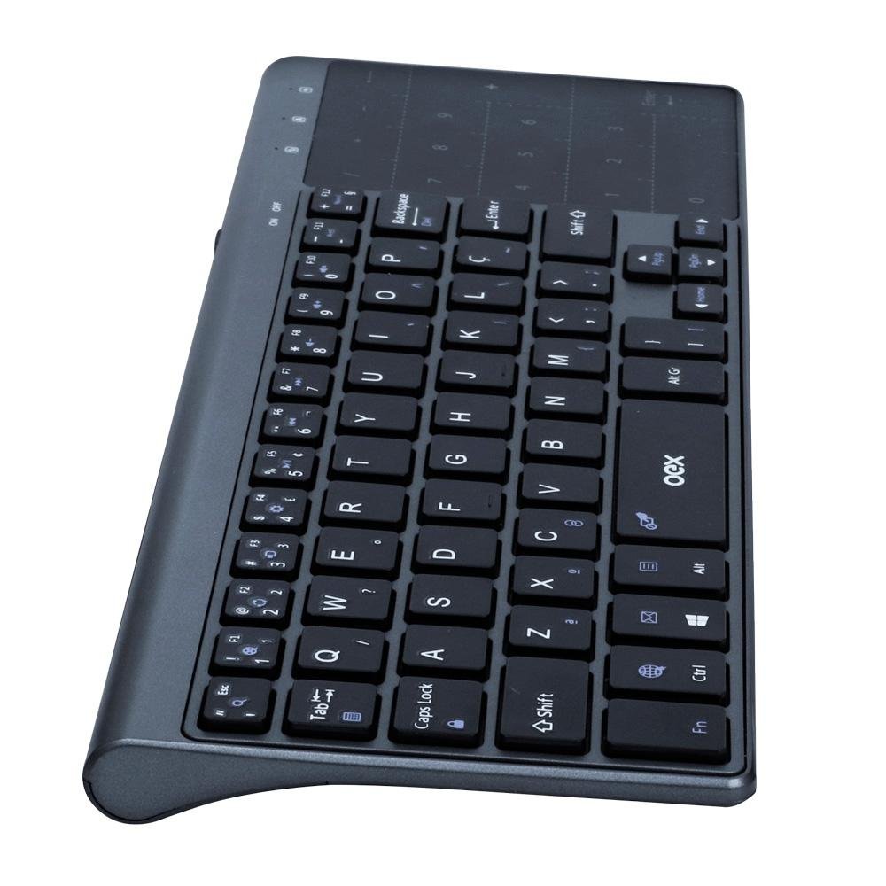Teclado Sem Fio Oex Premiun Touch, Bluetooth, ABNT2 - TC 503 | KaBuM!