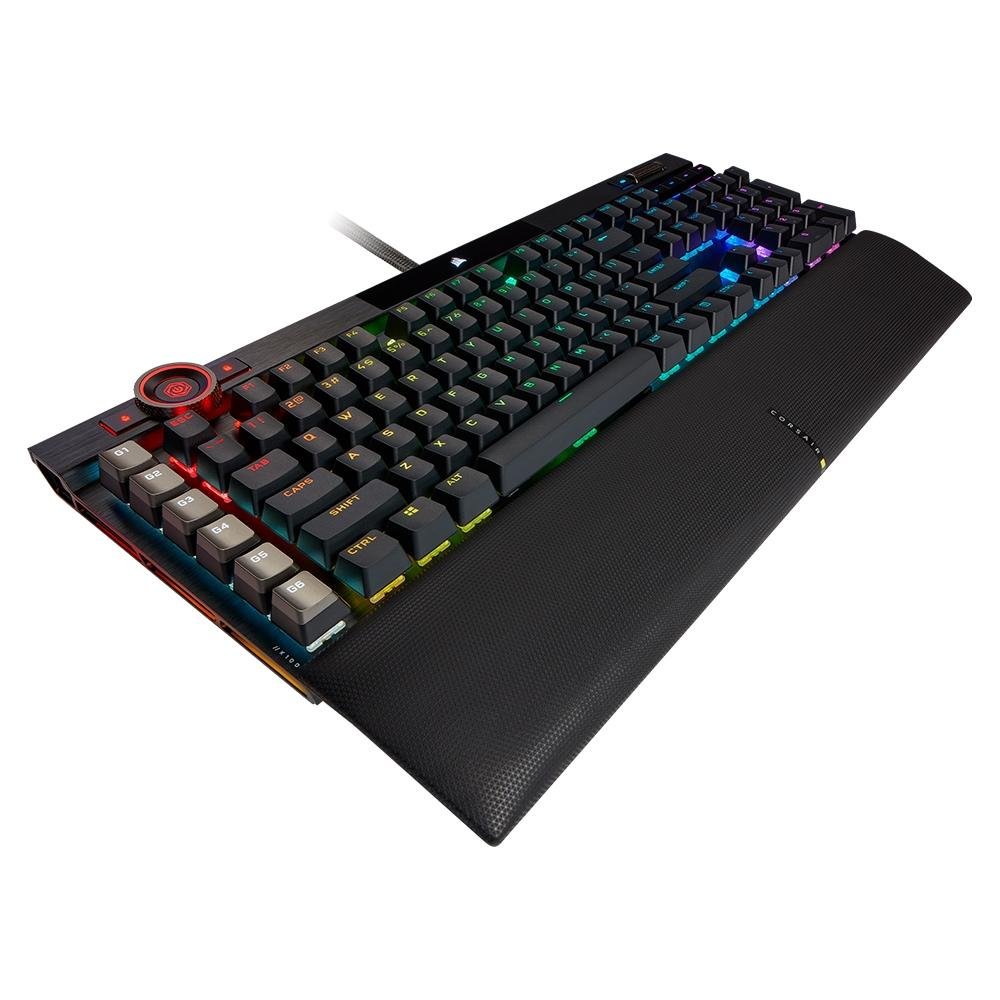 ゲーミングキーボード　CORSAIR K100 RGB Teclado Corsair Mecânico K100 RGB CHERRY MX SPEED - PN # CH