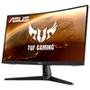 Monitor Gamer Asus TUF 27" 2K QHD, LED, Curvo, 165Hz, 1ms, FreeSync Premium, HDR 10, HDMI e DP, VESA, Som, Preto - VG27WQ1B