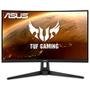 Monitor Gamer Asus TUF 27" 2K QHD, LED, Curvo, 165Hz, 1ms, FreeSync Premium, HDR 10, HDMI e DP, VESA, Som, Preto - VG27WQ1B