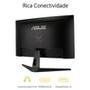 Monitor Gamer Asus TUF 27" 2K QHD, LED, Curvo, 165Hz, 1ms, FreeSync Premium, HDR 10, HDMI e DP, VESA, Som, Preto - VG27WQ1B