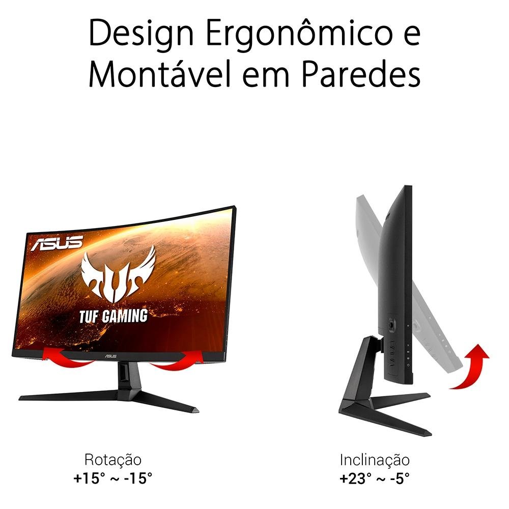 Monitor Gamer Asus 27´, HDMI, 165Hz, 1ms | KaBuM!