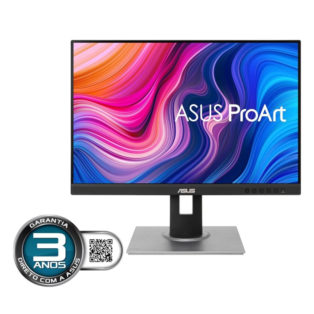 Monitor Profissional Asus ProArt 24.1' IPS, Full HD, 100%sRGB, Calman Certified, HDMI/DisplayPort, ProArt Preset/ProArt Palette - PA248QV