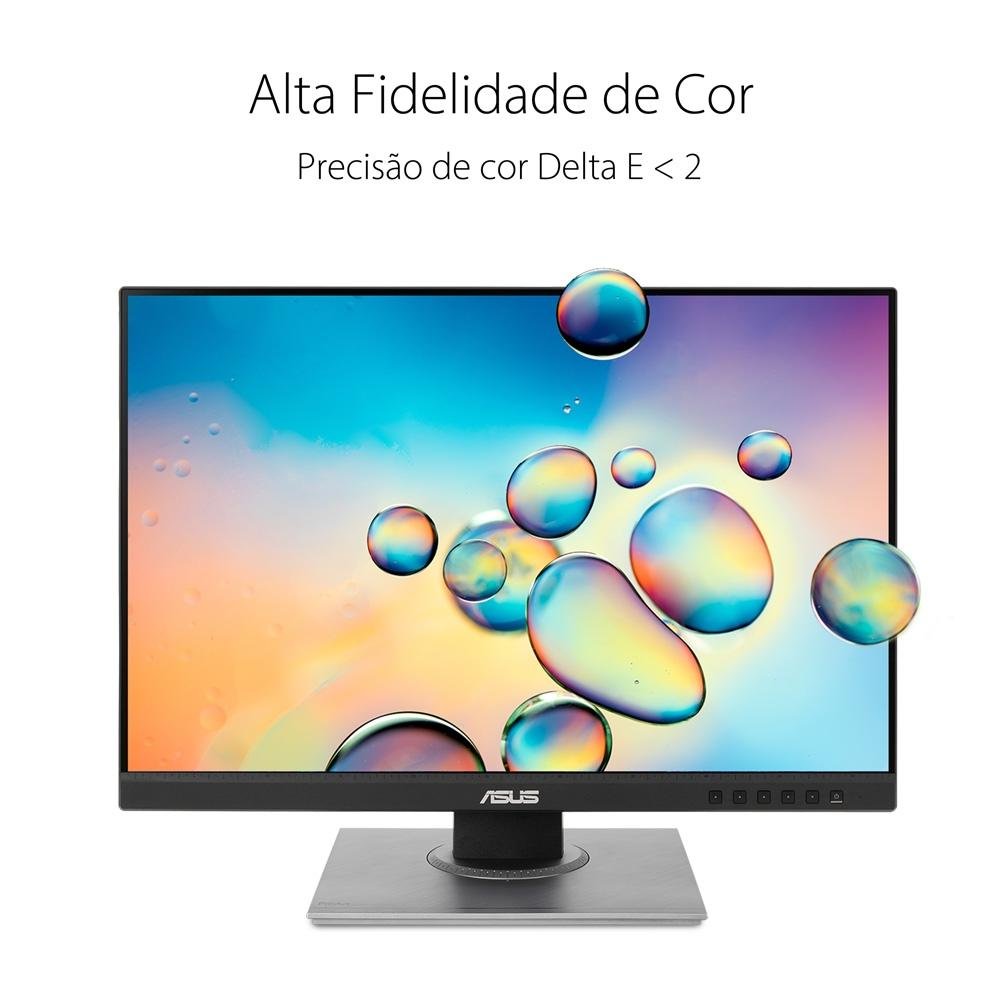 Monitor Profissional Asus ProArt 24.1' IPS, Full HD, 100%sRGB, Calman Certified, HDMI/DisplayPort, ProArt Preset/ProArt Palette - PA248QV