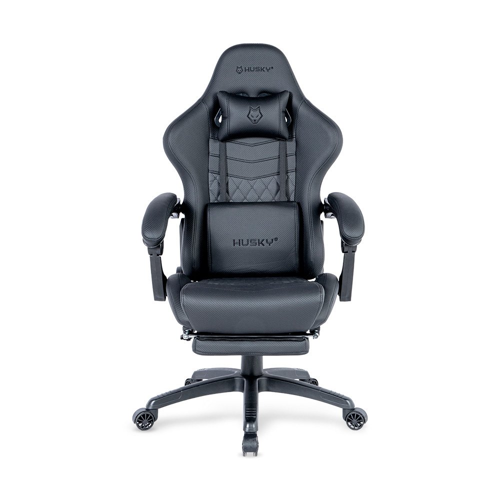 Cadeira Gamer Husky Tempest 700, Até 145kg, Almofadas, Reclinável 150º, PU, Descanso para Pés, Preta - HCG700PT - view 2