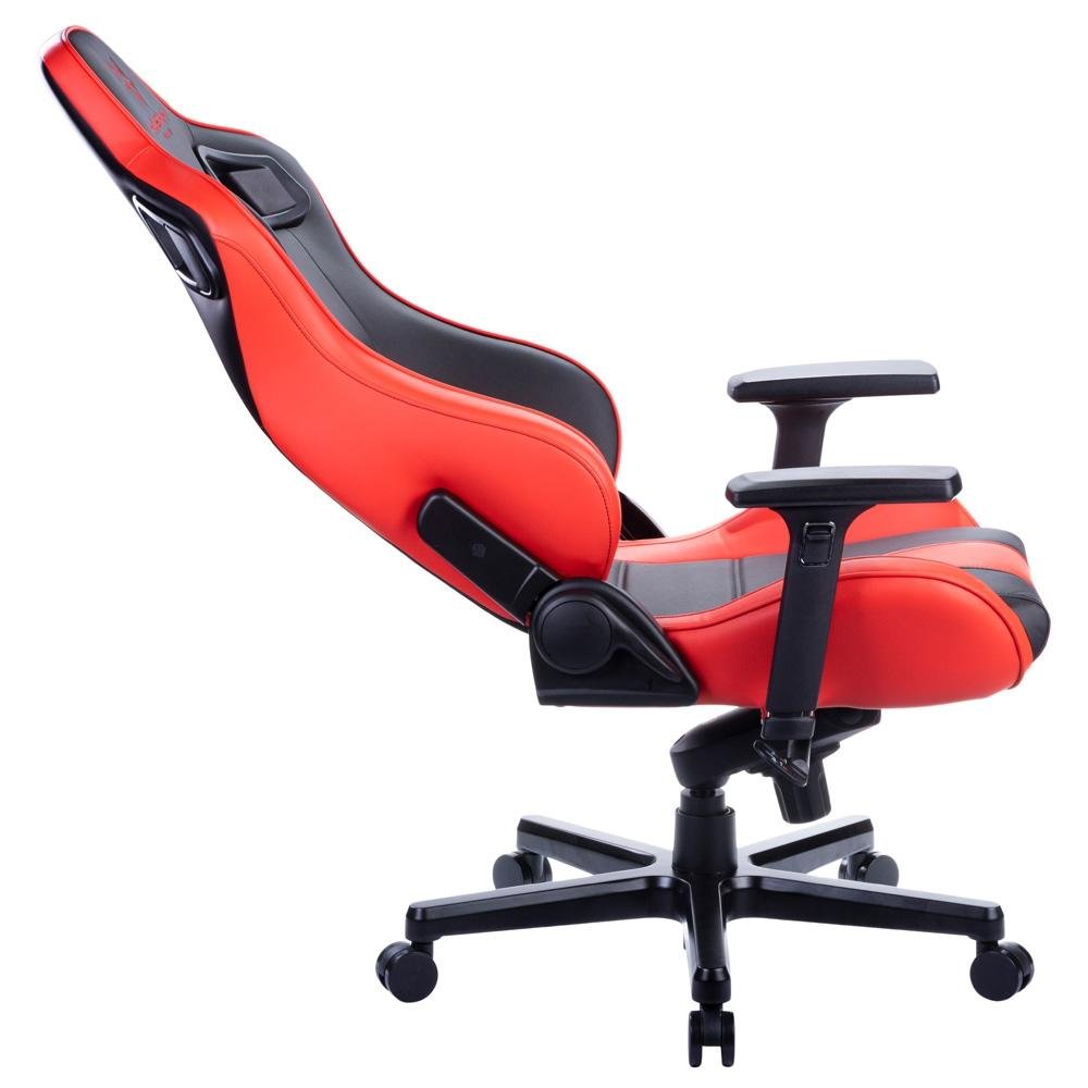 Cadeira Gamer Husky Gaming Hailstorm 900, Preto e Vermelho, Com Almofadas, Reclinável com Sistema Frog, Descanso de Braço 3D - HGMA085 Cadeira Gamer Husky Gaming Hailstorm 900, Preto e Vermelho, Com Almofadas, Reclinável com Sistema Frog, Descanso de Braço 3D - HGMA085