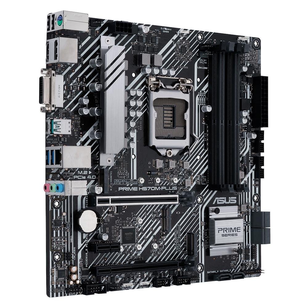 Placa-Mãe ASUS Prime H570M-PLUS, Intel Socket LGA1200, microATX, DDR4, Preto - 90MB16W0-M0EAY0 Placa-Mãe ASUS Prime H570M-PLUS, Intel Socket LGA1200, microATX, DDR4, Preto - 90MB16W0-M0EAY0