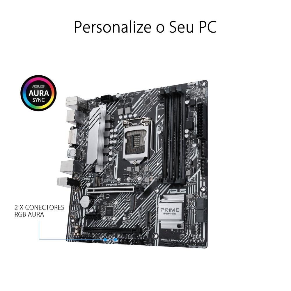 Placa Mãe Asus Prime H570M-PLUS, Intel Socket LGA1200, microATX