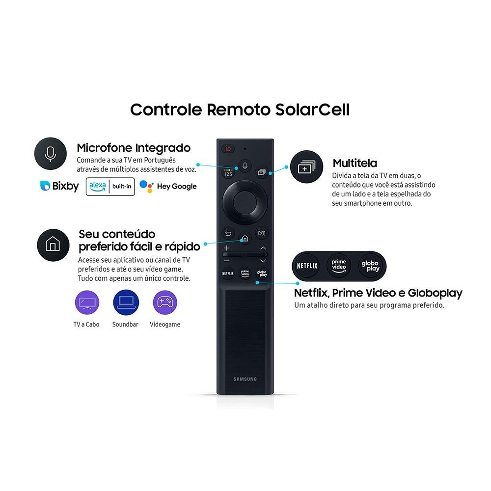 Smart TV Samsung 50 Polegadas 4K QLED 50Q60A, 3 HDMI, 2 USB, Tela Infinita, Processador IA, HDR10+, Design Slim, Alexa - QN50Q60AAGXZD Smart TV Samsung 50 Polegadas 4K QLED 50Q60A, 3 HDMI, 2 USB, Tela Infinita, Processador IA, HDR10+, Design Slim, Alexa - QN50Q60AAGXZD