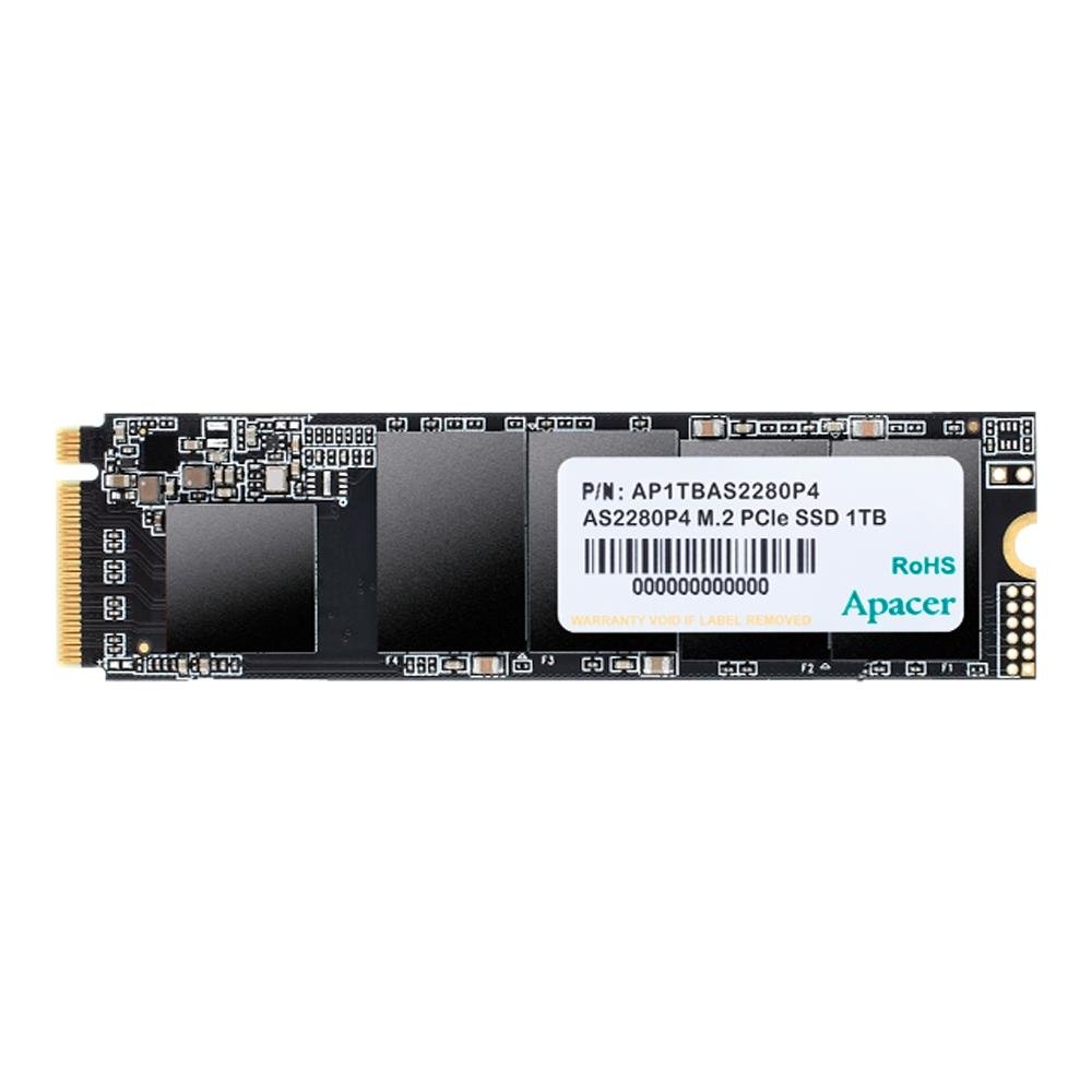 SSD Apacer AS2280P4, 512GB, PCIe Gen3x4, Leitura 2100MB/s e