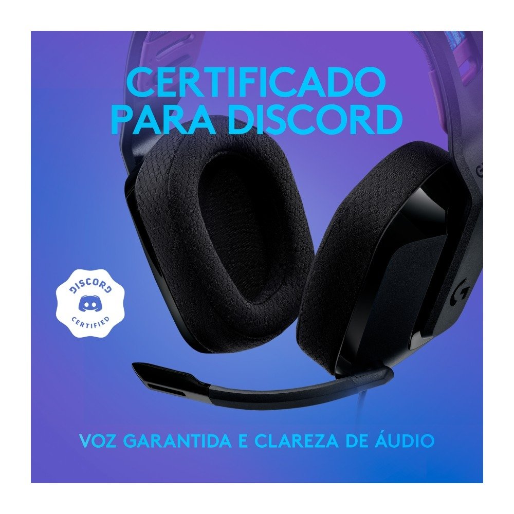 Headset Gamer Logitech G335 Preto | KaBuM!