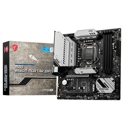 Placa Mãe MSI MAG B560M MORTAR WIFI, Intel LGA 1200, M-ATX, DDR4 - 911-7D17-003