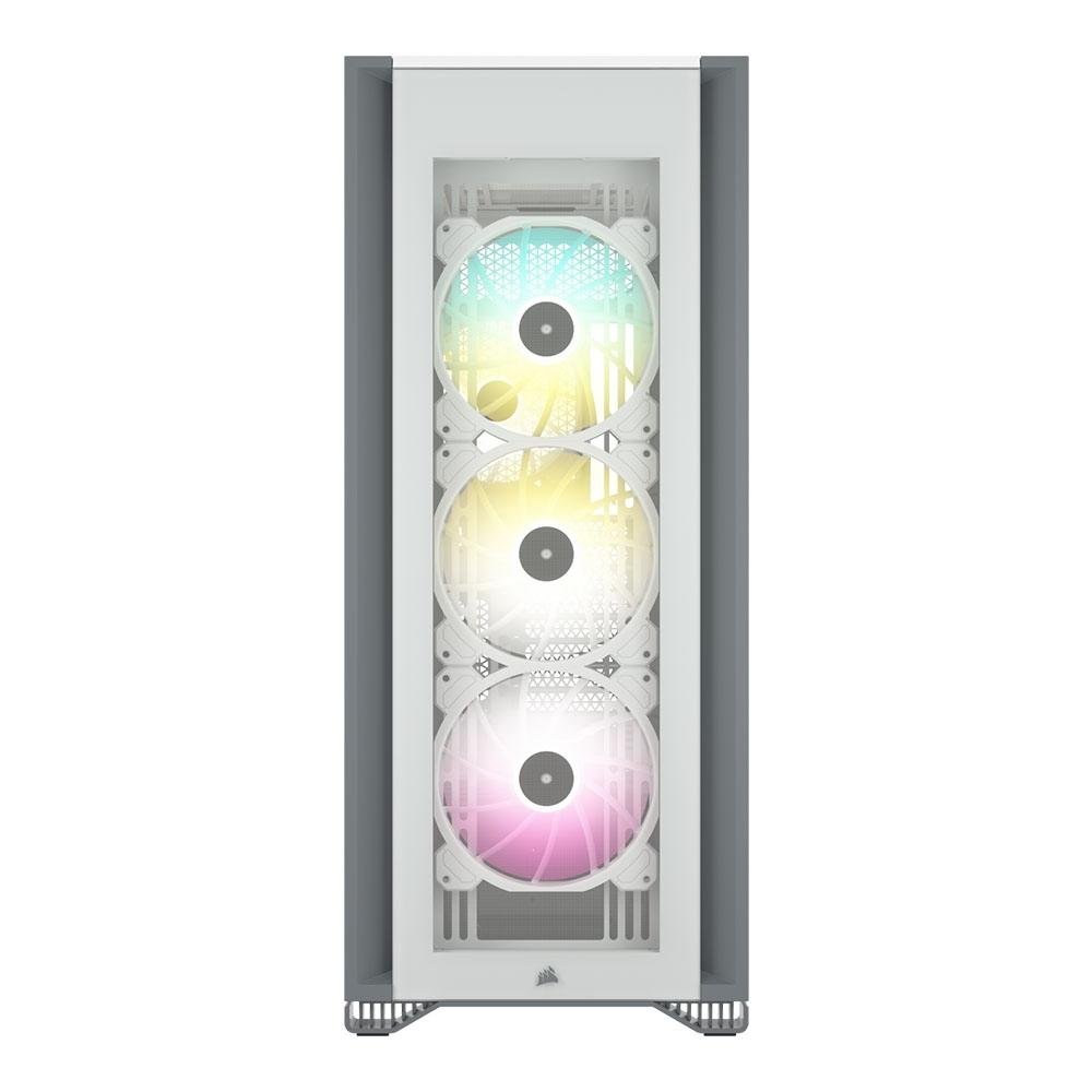 Gabinete Gamer Corsair 7000X, RGB, Full Tower, Lateral em Vidro Temperado, Branco - CC-9011227-WW